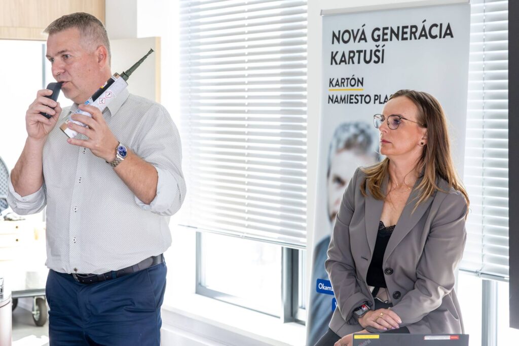 Prezentácia nových kartuší na tlačovej konferencii