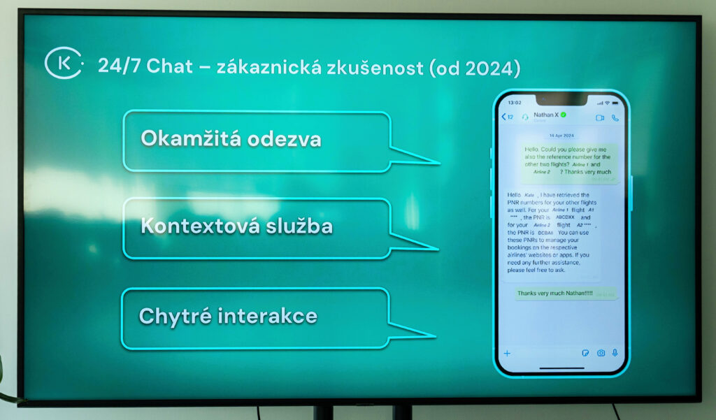 Komunikácia s AI agentom