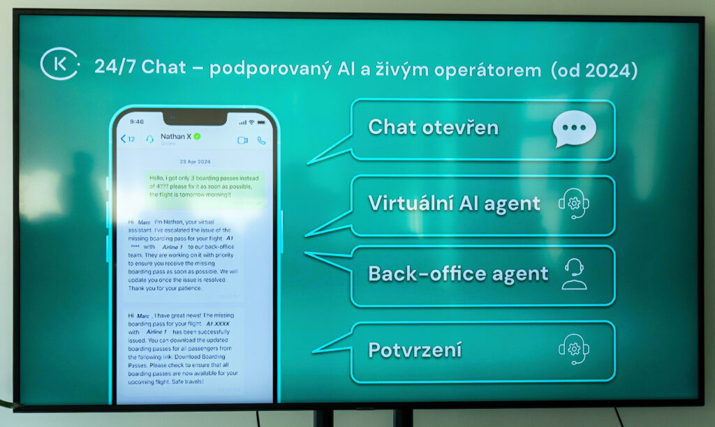 Komunikácia s AI agentom