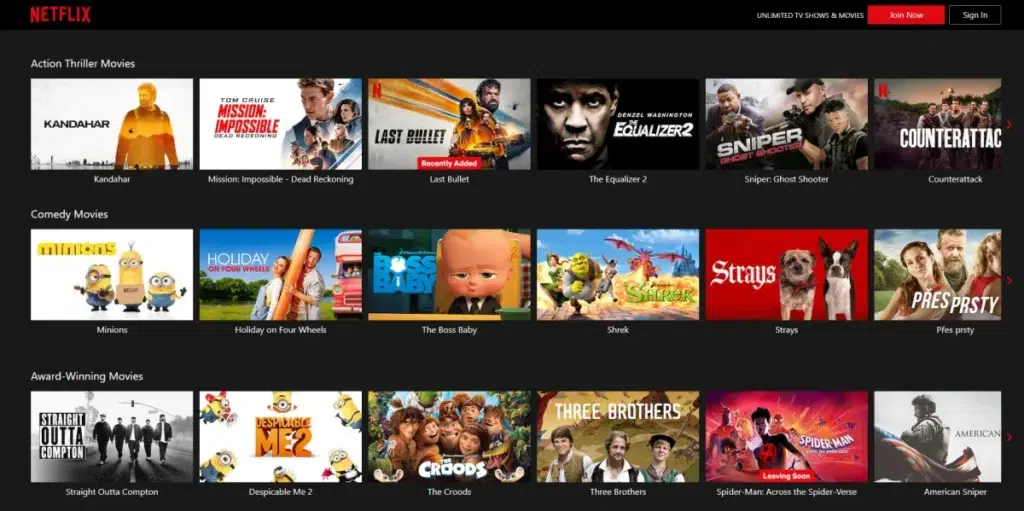 Streamovacia služba Netflix