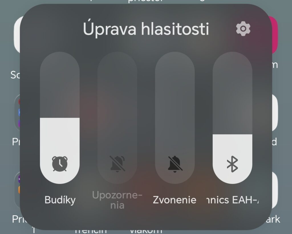 android hlasitost