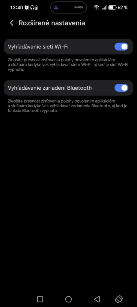 google poloha rozsirene