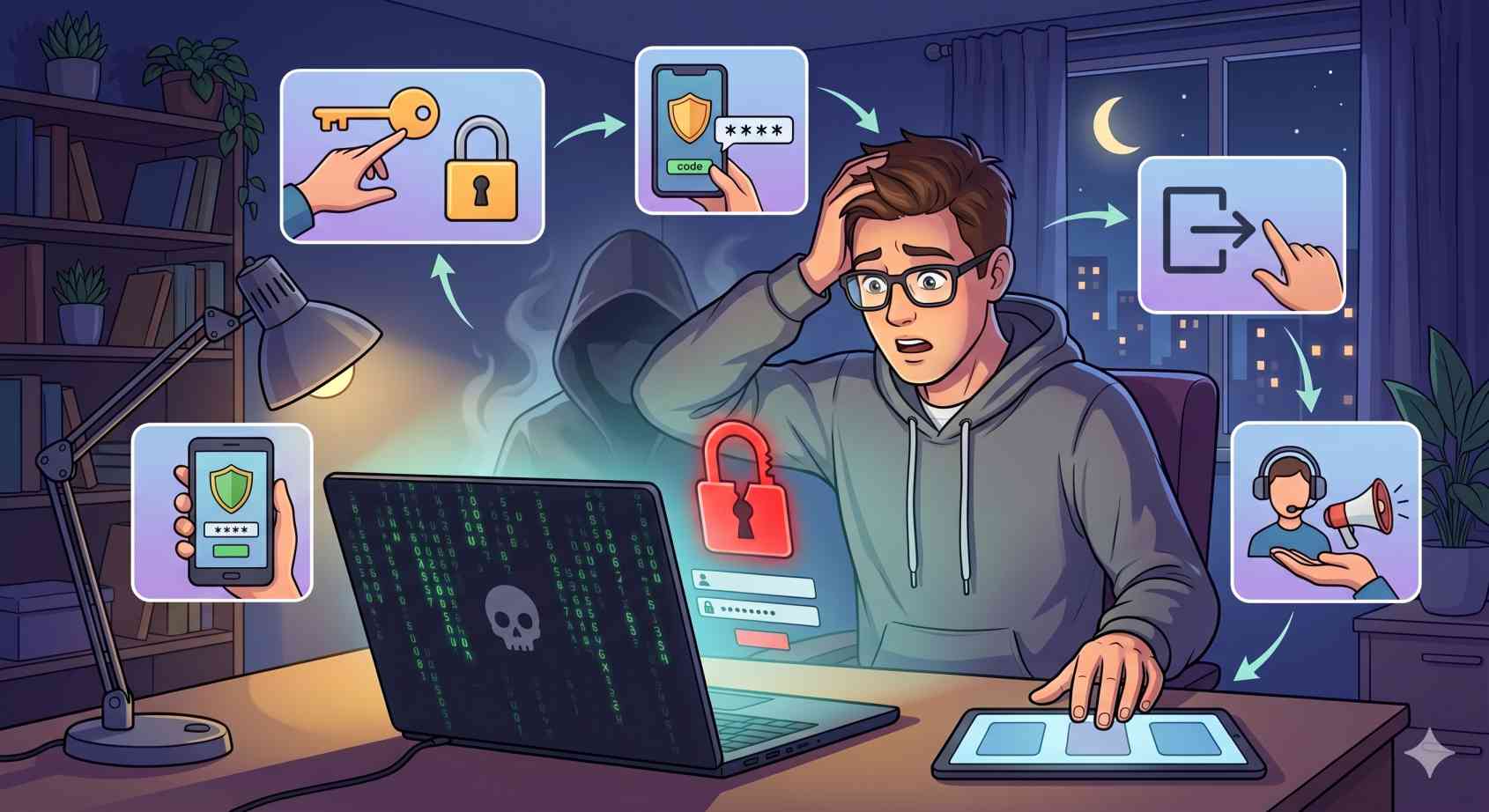Čo robiť, keď máte hacknutý účet? Zmena hesla nestačí