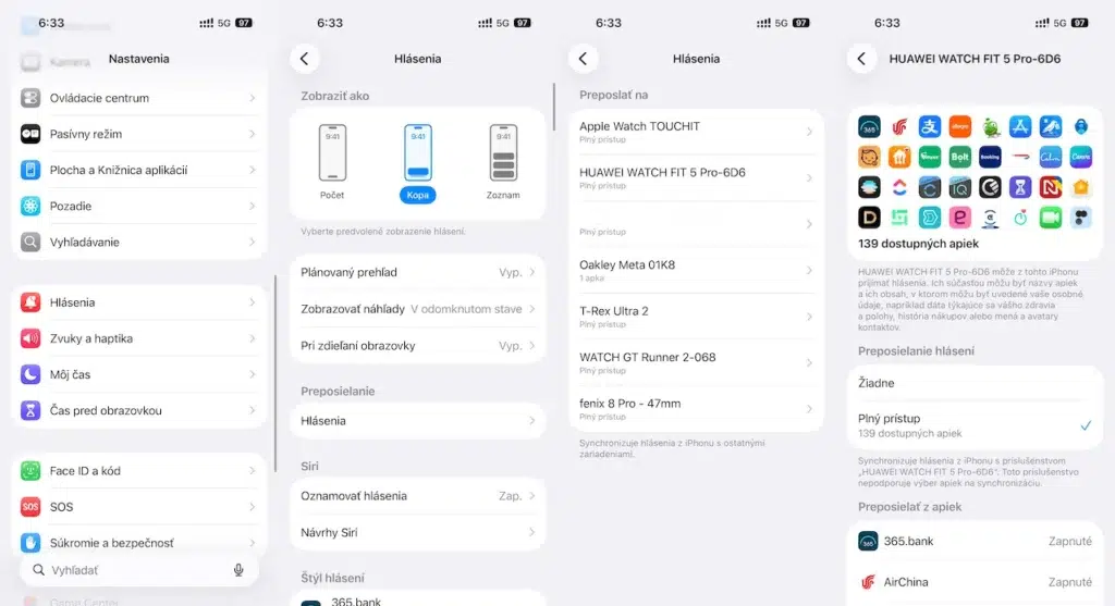 iOS 26.5 obsahuje novú funkciu preposielanie hlásení. Smart hodinky tretích strán vďaka tomu získajú interaktívne notifikácie ako Apple Watch