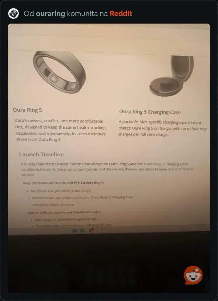 Oura Ring 5 bude vraj predstavený už 28. mája