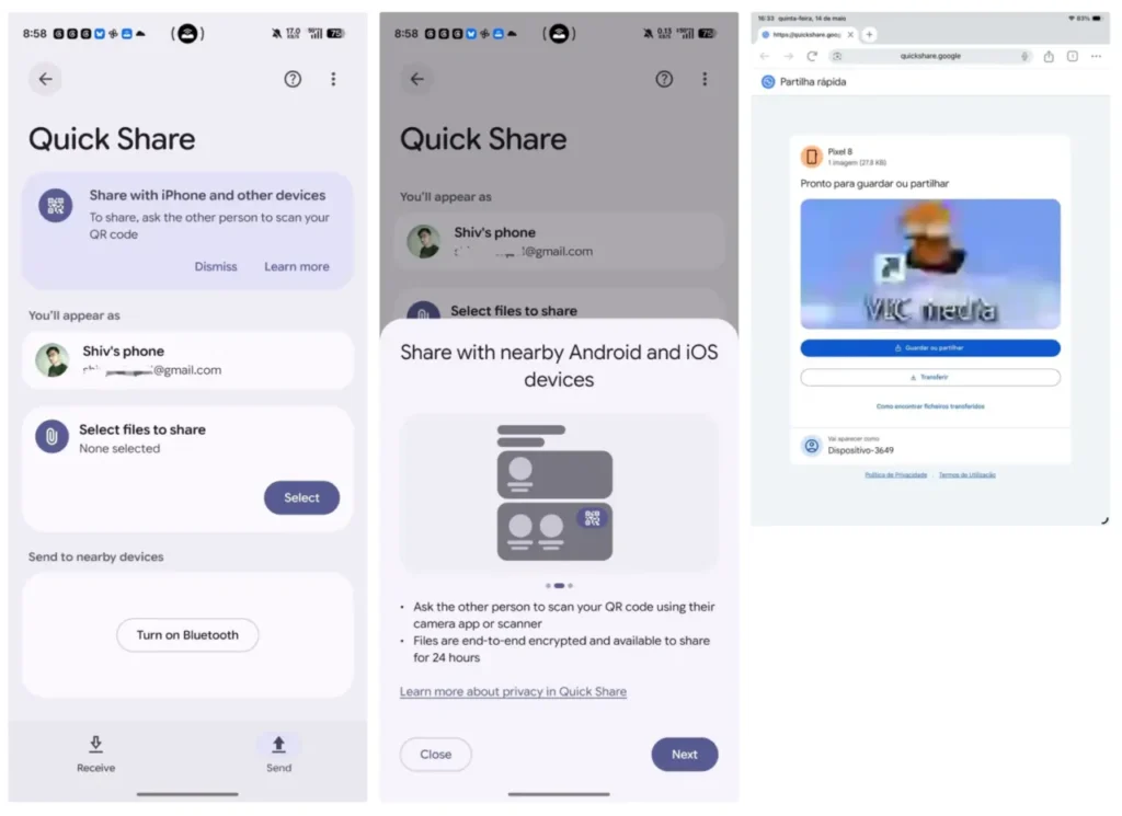 Google sprístupňuje novú funkciu na posielanie súborov do iPhonu cez QR kód