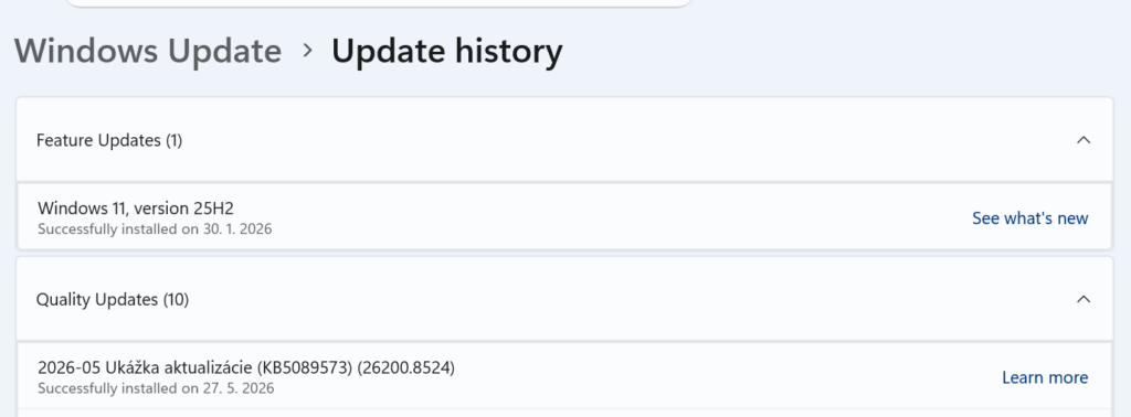 windows 11 update maj2026
