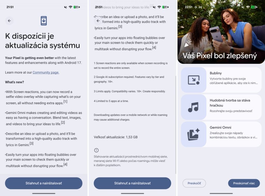 Android 17 prichádza do telefónov Google Pixel