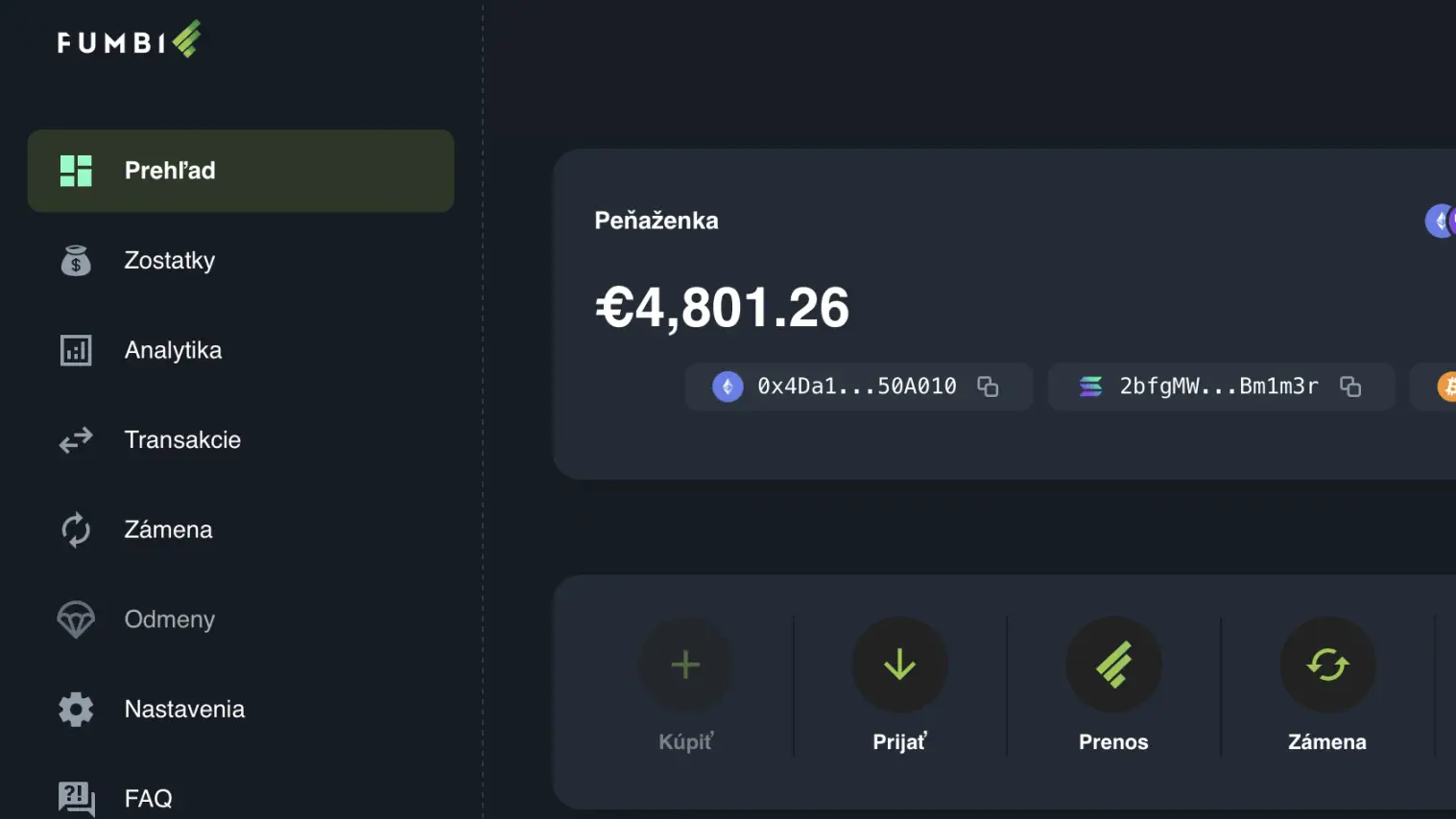 Fumbi spúšťa vlastnú krypto peňaženku