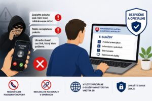 Nereagujte na podvodníkov. Všetko o priestupkoch, zistíte pomocou e-služieb ministerstva vnútra