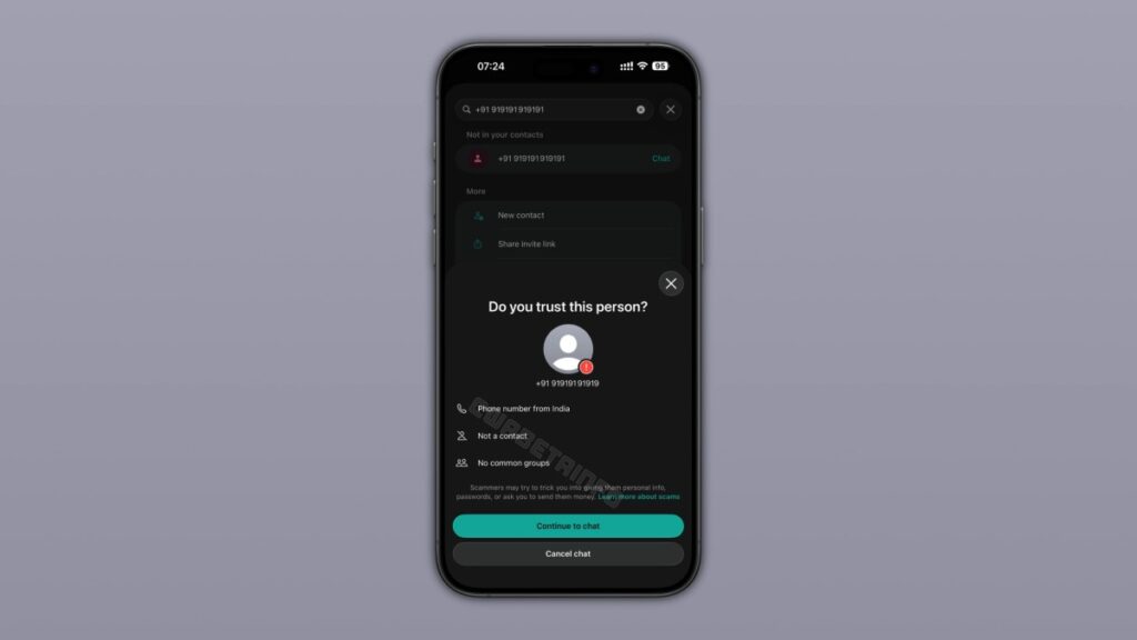 WhatsApp upozorní na kontakt s neznámymi osobami