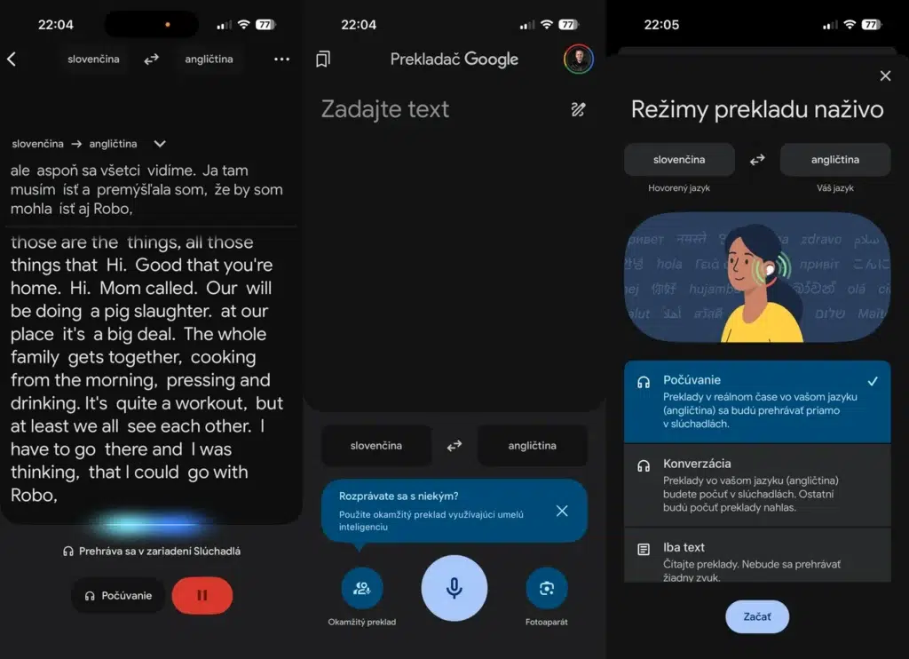 Funkcia Okamžitý preklad je už dostupná v aplikácii Prekladač Google pre Android a iOS