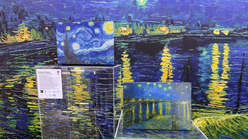 MSI Prestige 14 Flip AI+ Vincent van Gogh Edition