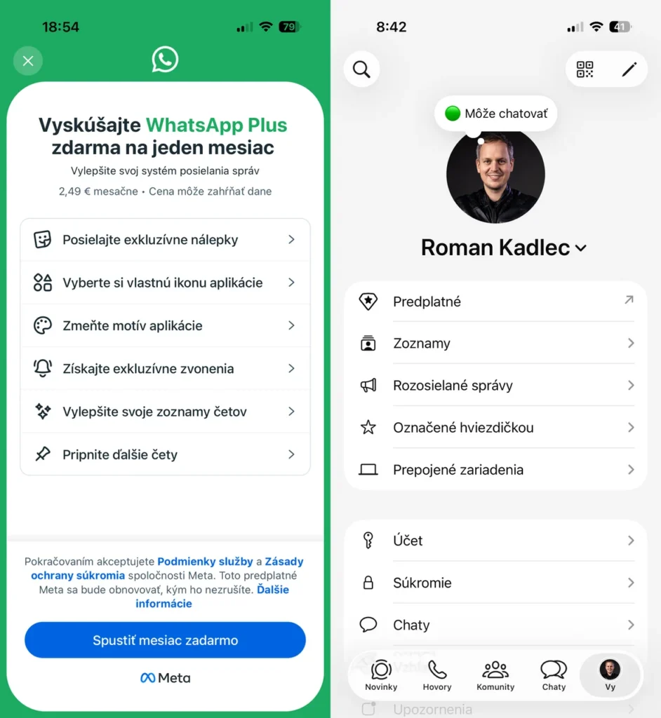 Predplatné WhatsApp Plus je už dostupné aj na Slovensku