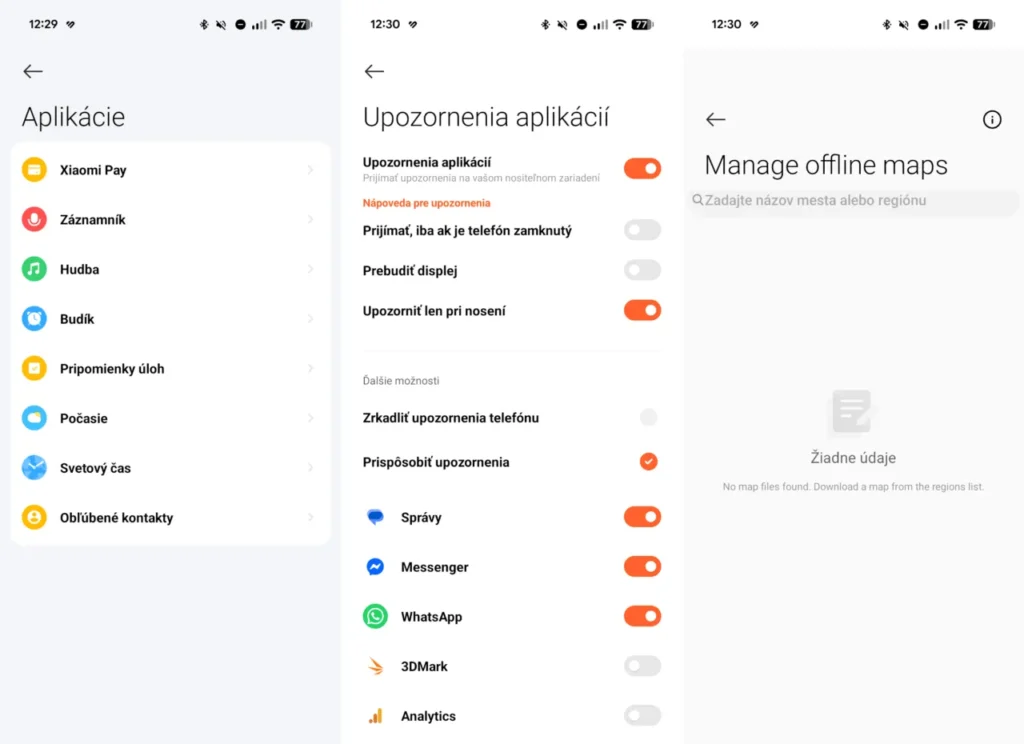 Xiaomi Watch S5: Nastavenia v aplikácii Mi Fitness