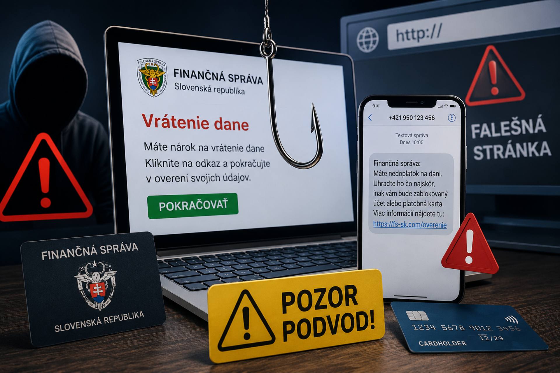 Pozor na novú vlnu podvodov: Útočníci sa vydávajú za Finančnú správu