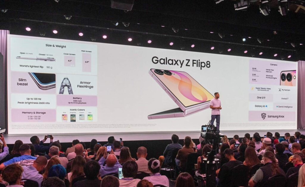 Technické parametre Galaxy Z Flip8