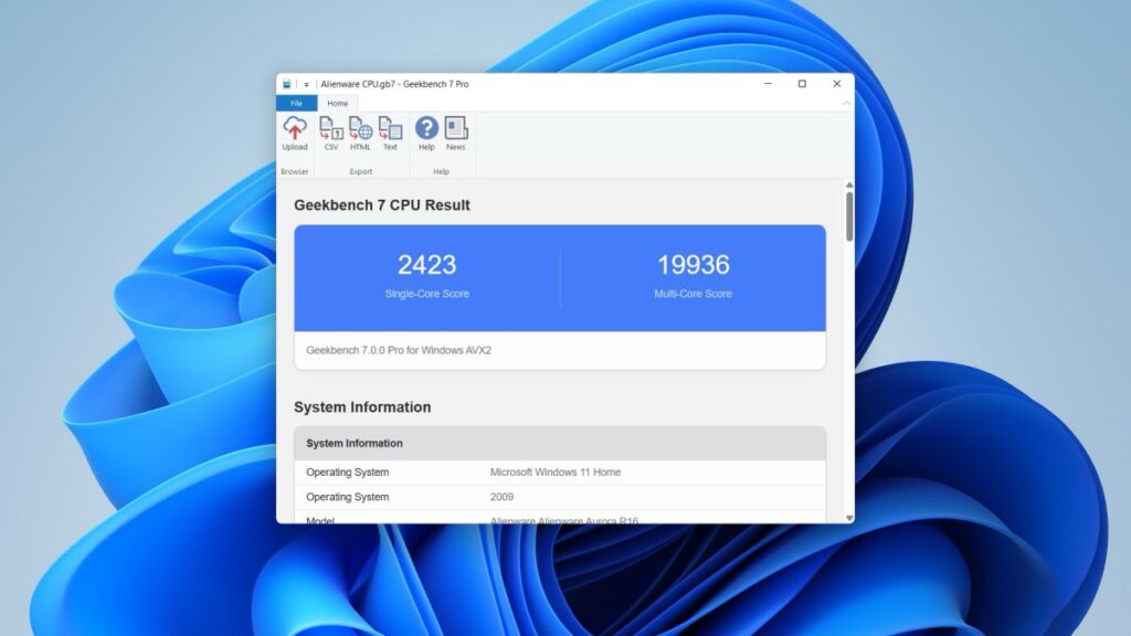 Geekbench 7 pre Windows
