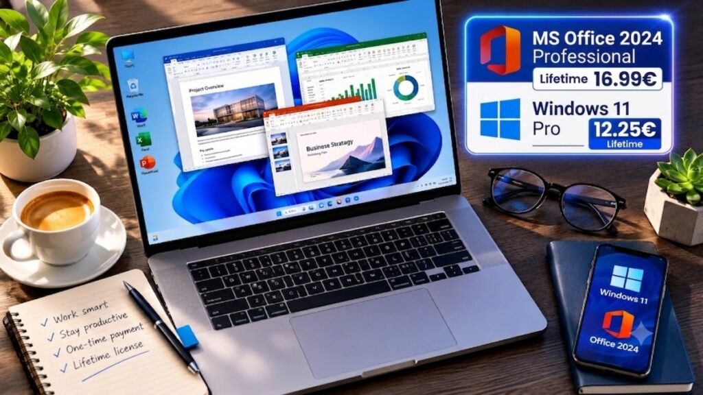 Letné PC ponuky: Získajte MS Office 2024 za 16,99 € a Windows 11 Pro len za 12,25 €!