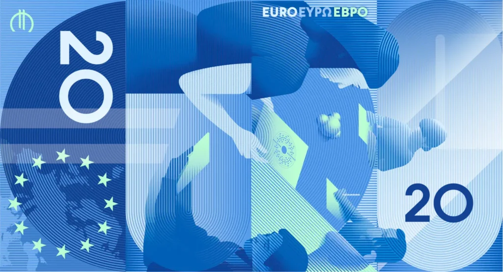 návrh 20 eurovej bankovky podla ECB