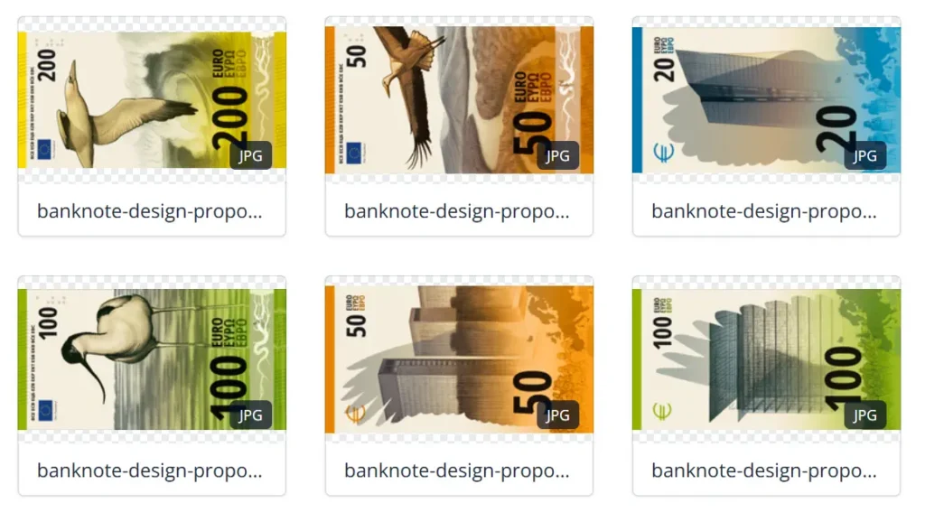 nove euro bankovky