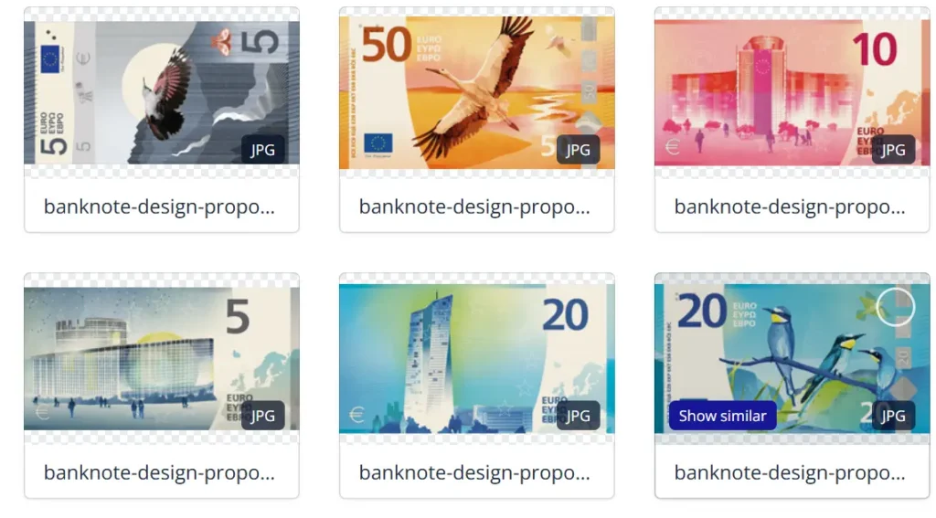 nove euro bankovky
