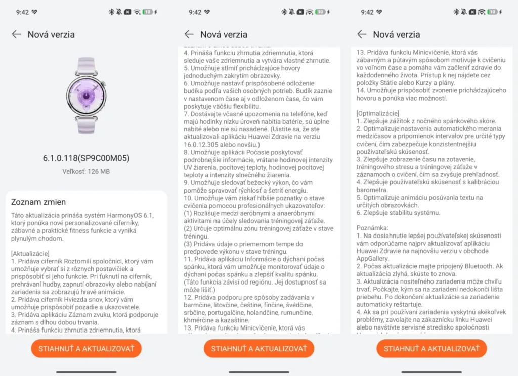 Séria Huawei Watch GT 6 dostáva aktualizáciu na HarmonyOS 6.1