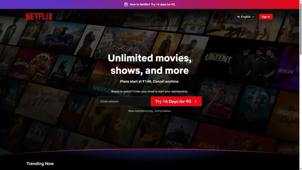 netflix zadarmo