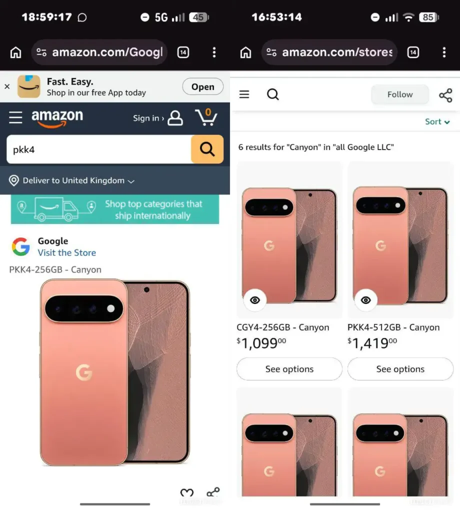 Pixel 11 Pro XL v ponuke obchodu Amazon