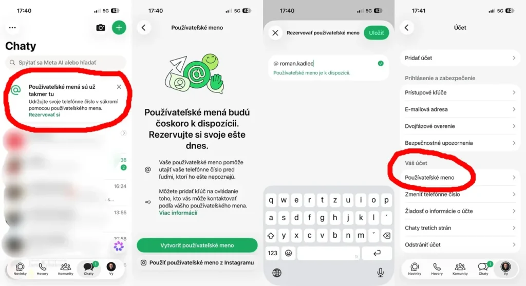 Veľká novinka vo WhatsAppe je dostupná aj na Slovensku. Aktivujte si používateľské meno