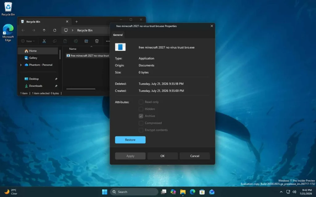 windows 11 vlastnosti okno