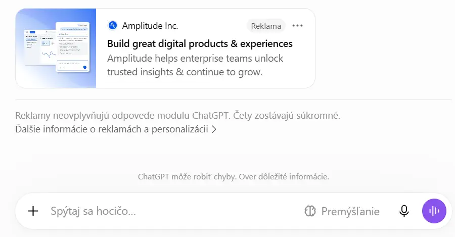ChatGPT reklama sept 2026