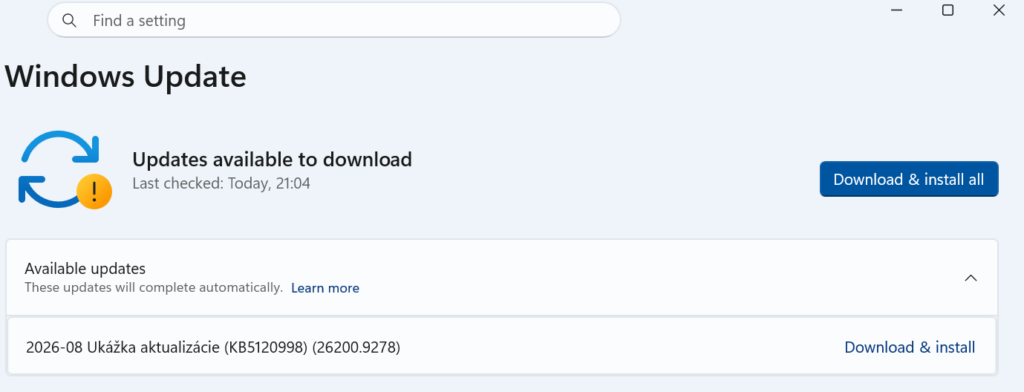 Windows 11 update KB5120998