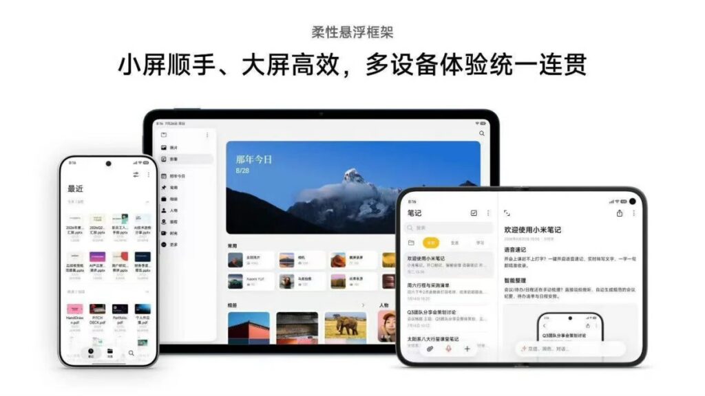 Xiaomi HyperOS 4 ukazuje wide fold