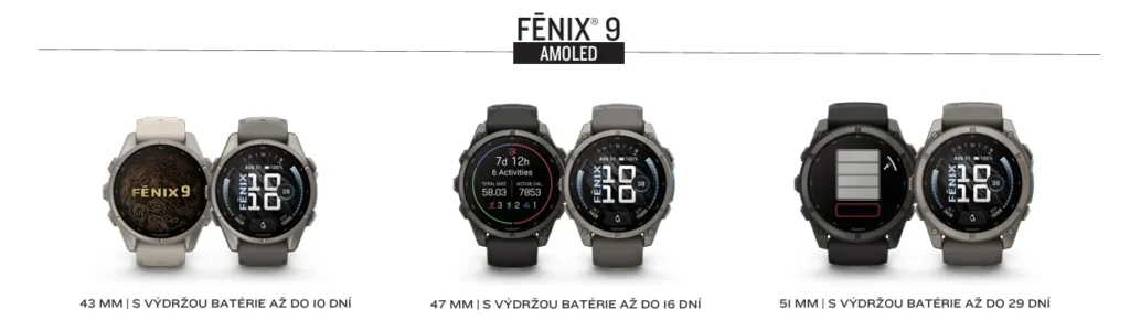 Séria Garmin Fénix 9