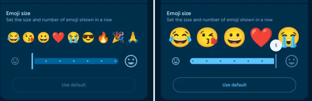 gborad emoji size