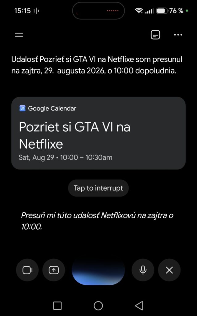 gemini live mobil
