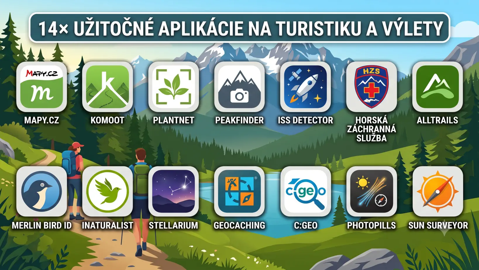 14× Užitočné aplikácie na turistiku a výlety
