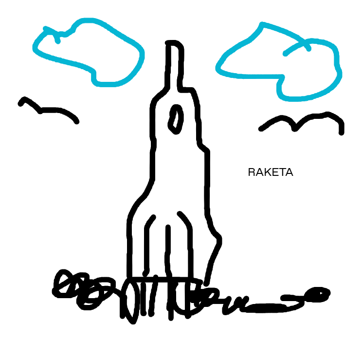 ChatGPT raketa sketch