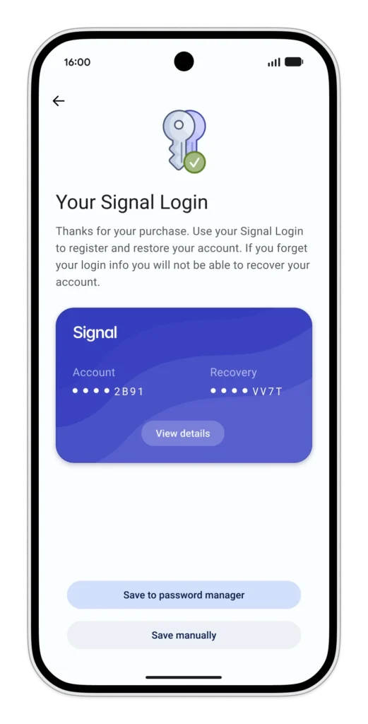 signal login