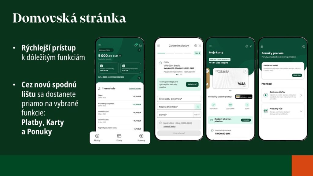 Nové mobilné bankovníctvo VUB