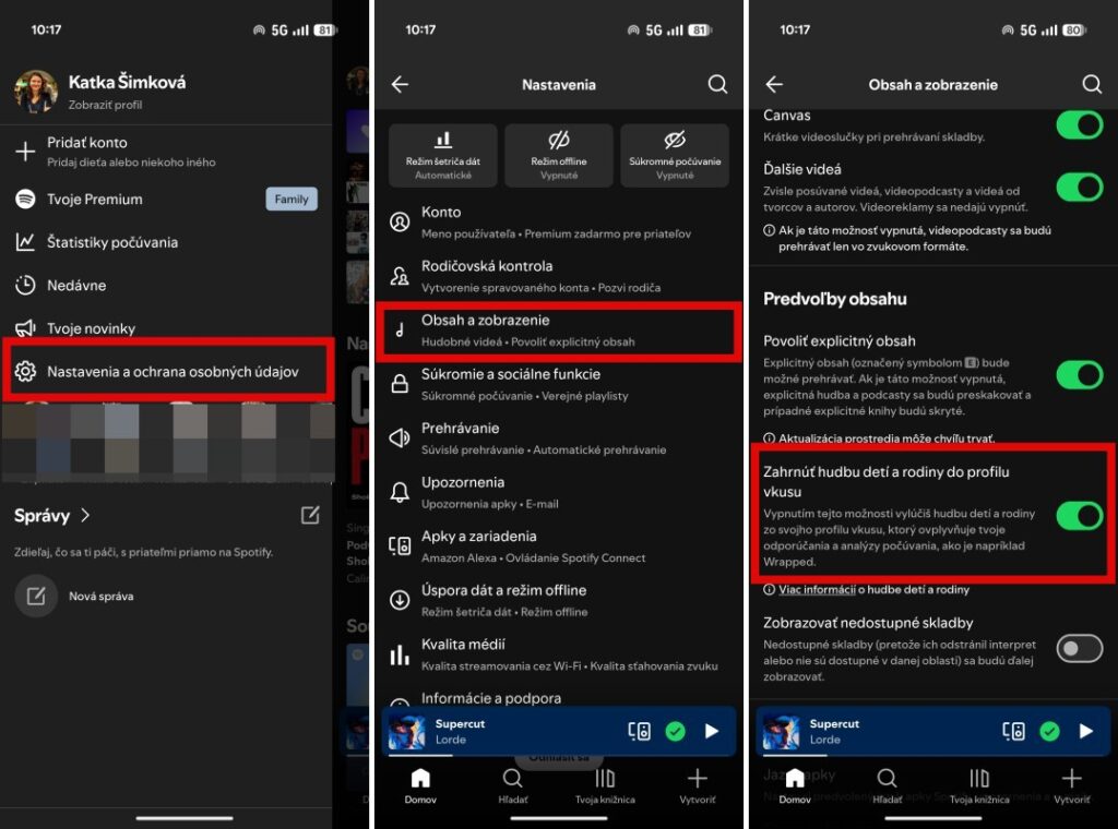 Spotify vylúči detský obsah z vašich návrhov