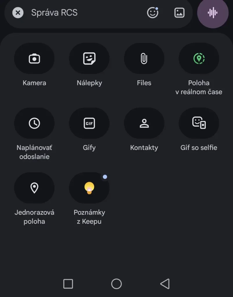 google spravy keep zdielanie