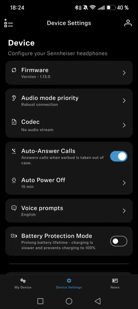 sennheiser SmarControlPlus aplikácia