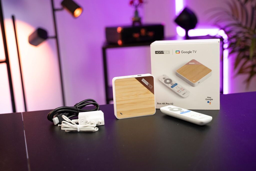 Obsah dodávky Homatics Box 4K Pro V2