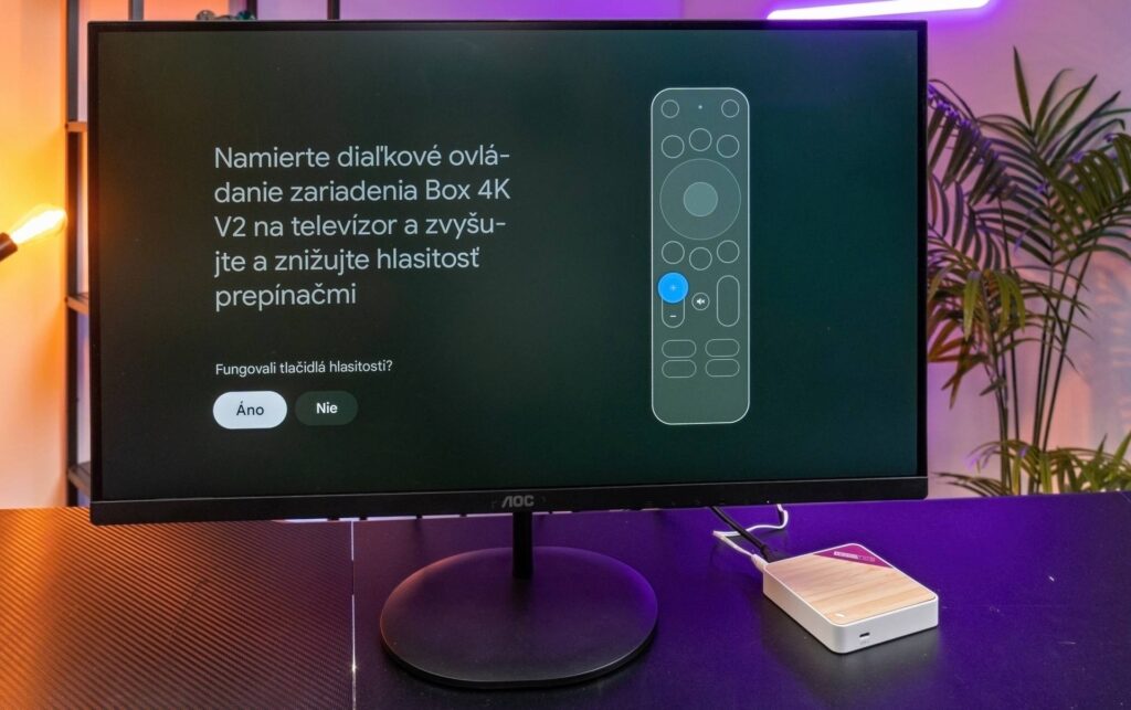 Pripojenie Bluetooth diaľkového  ovládania na Homatics Box 4K Pro V2