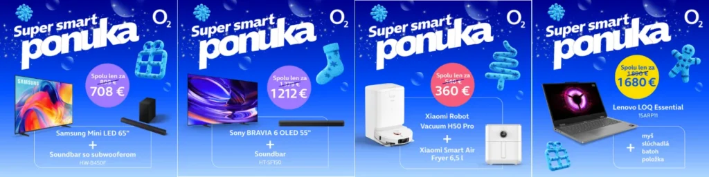 O2 si v rámci vianočnej ponuky pripravilo aj druhú kategóriu zliav. Zameriava sa na techniku do domácnosti