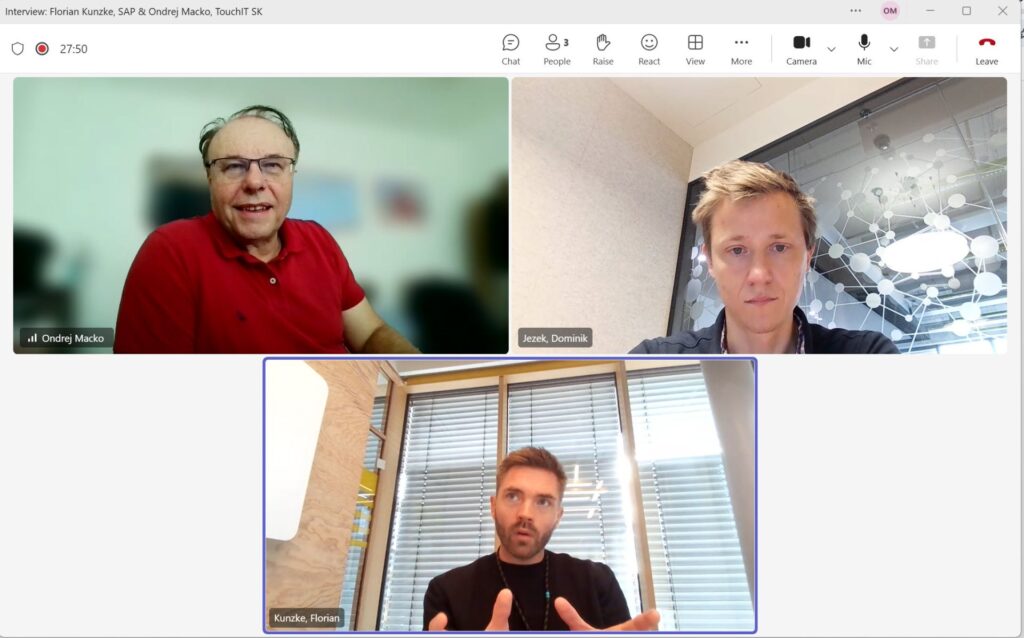 Florian Kunzke SAP pri našom interview