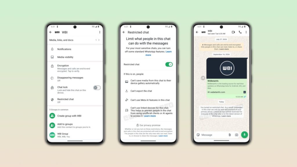 Obmedzené čety v aplikácii WhatsApp