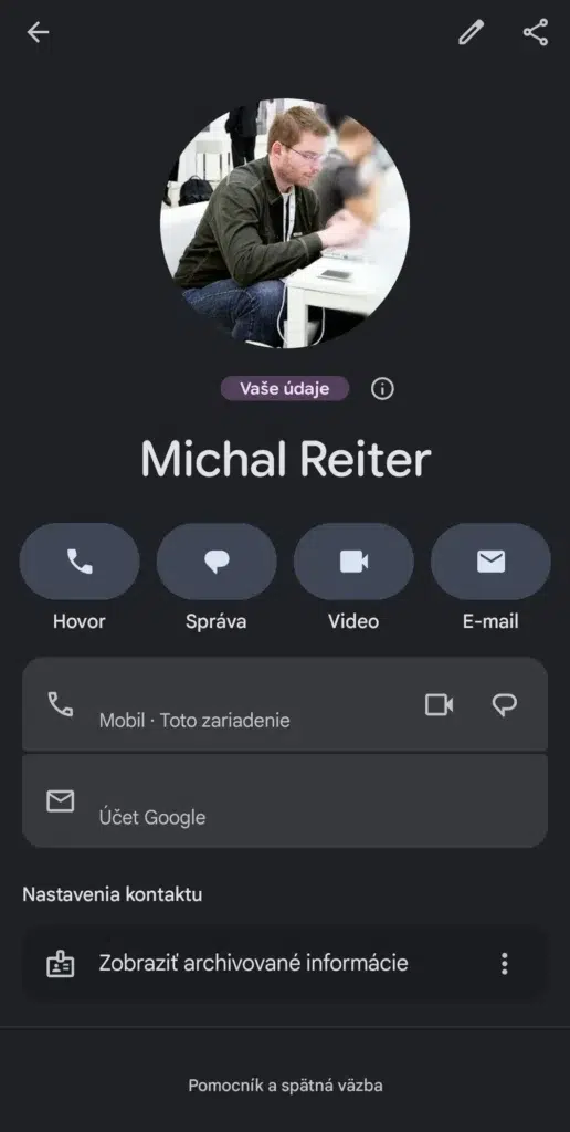 google kontakty archived